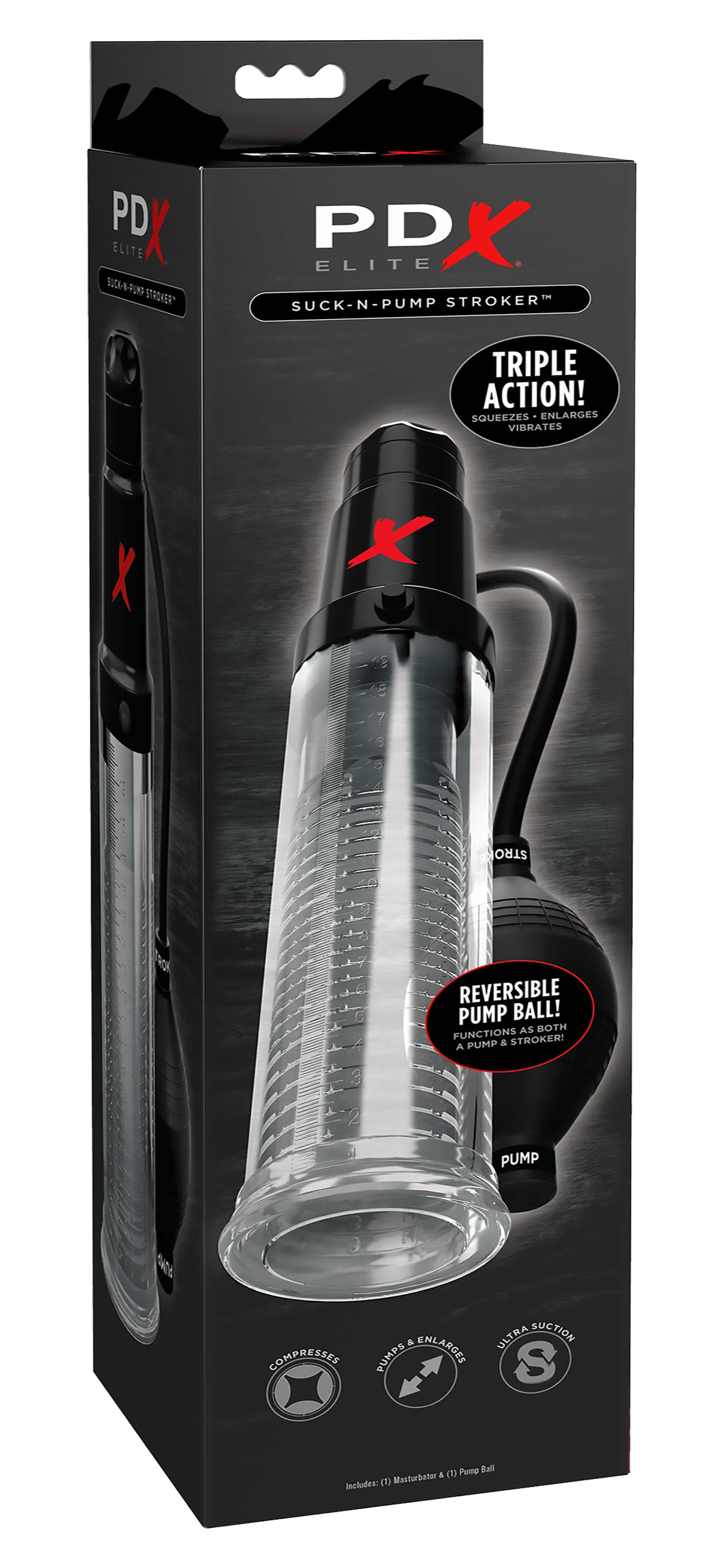 Suck-N-Pump Stroker Clear